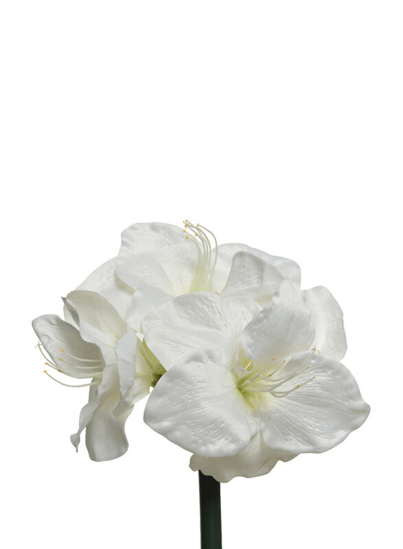 

Kaemingk Polyester Amaryllis On Stem Flower, White