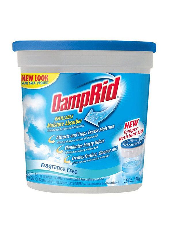 

Damp Rid Refilable Moisture Absorber Air Humidifier, 298g, Blue