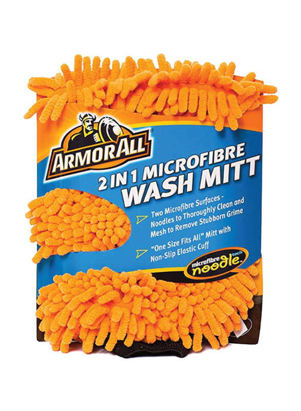 

Armor All 2-in-1 Microfibre Noodle Wash Mitt, Orange