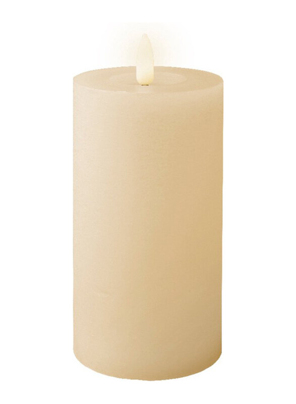 

Kaemingk LED Wick Wax Candle, 15cm, Cream