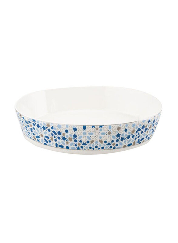 

Homesmiths Rosa Nogoum Rectangular Oven Roaster, White/Blue