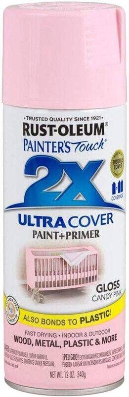 

Rust-Oleum Gloss Protective Enamel Spray Paint 249119, 12 Fl oz, Pink
