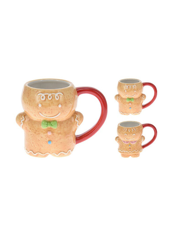 

Koopman 10cm Gingerbread Mug, Assorted