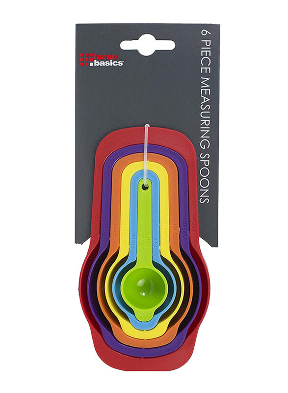 

Home Basics 6-Piece Measuring Spoon Set, KT47277, Multicolor