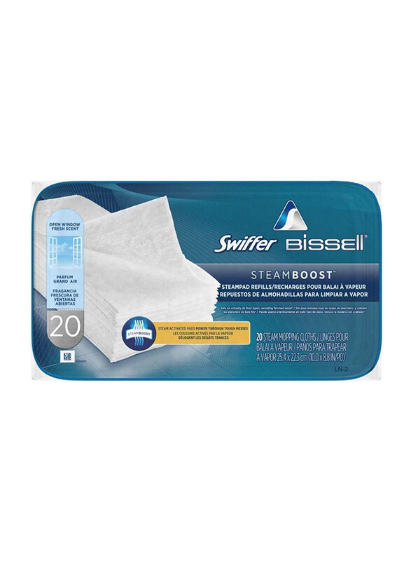 

Swiffer Bissell Steam Boost Refill Cloth, 20 Pieces, White