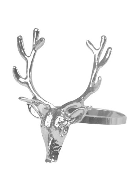 

Rsw Harvey & Mason Stag Head Napkin Ring, Silver