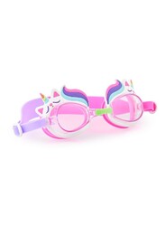 Aqua2ude Pink Cat Rainbow Unicorn Swim Goggles for Kids Age +3, 100% silicone I latex-free I With uv protection I Anti-fog I with adjustable nose piece I comes with hard protective case.