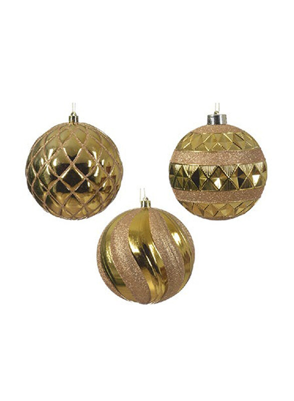 

Kaemingk Decoris Shatterproof Baubles, 12cm, Assorted Colour