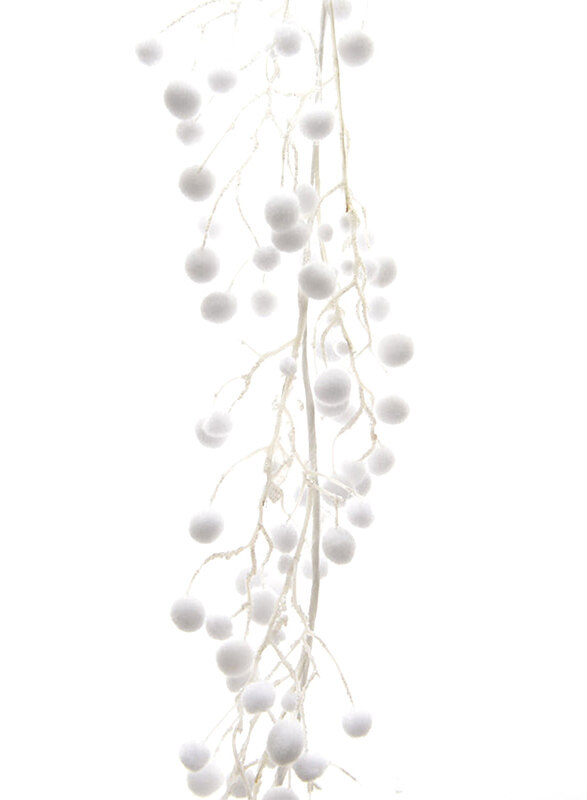 

Kaemingk Garland Nylon Snowballs, White