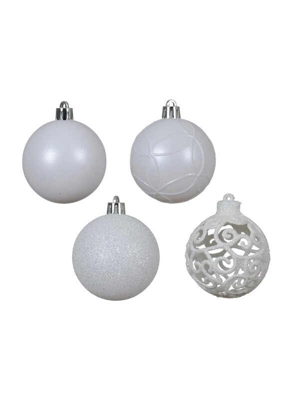 

Kaemingk Baubles Shatterproof, 6cm, White