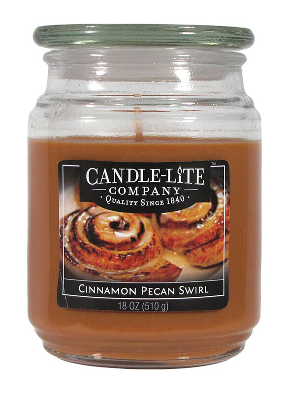 

Candle Lite Everyday Essential Cinnamon Pecan Terrace Jar Candle, 510 g, Brown