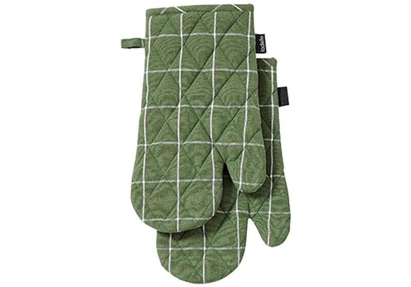 

Ladelle Eco Check Oven Mitt, 2 Pieces, Green