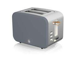 Swan 2 Slice Nordic Toaster, 900W, Grey