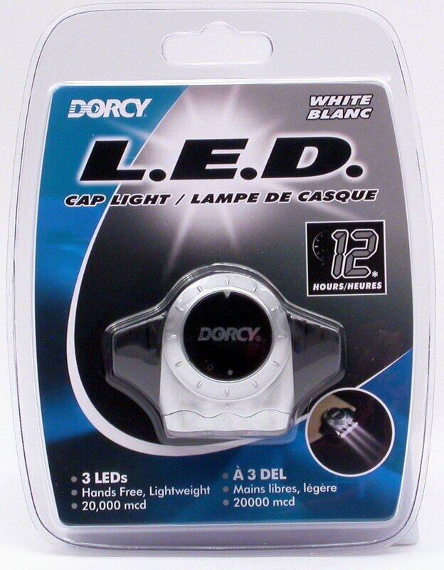 

Dorcy International 1-Cr2016 3 Led Cap Flash Light, White