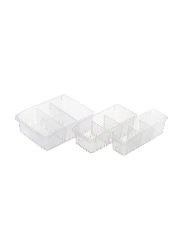 Keyway Now & Zen Narrow Pull-Out Organiser, Clear