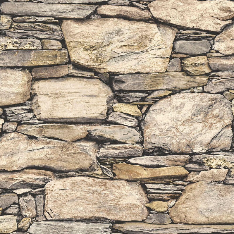 

Brewster Wall Pop's Hadrian Stone Wall Art, Brown