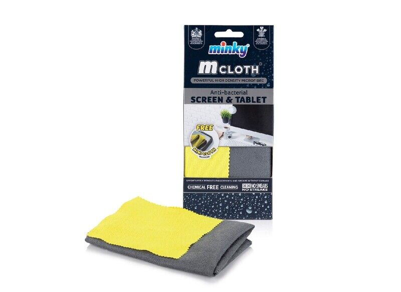 

Minky M Cloth Anti-Bacterial Screen & Tablet Cloth, Multicolour