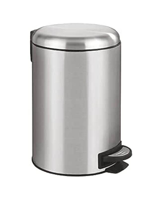 

Wenko Stainless Steel Pedal Bin Leman, 12 Liter, Silver