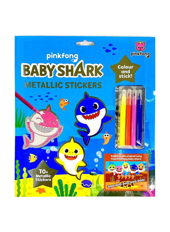 

Alligator Baby Shark Surprise Metallic Sticker Set, Multicolour