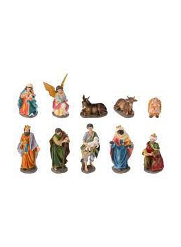 

Homesmiths 20cm Nativity Figurines, 10 Pieces, Multicolour