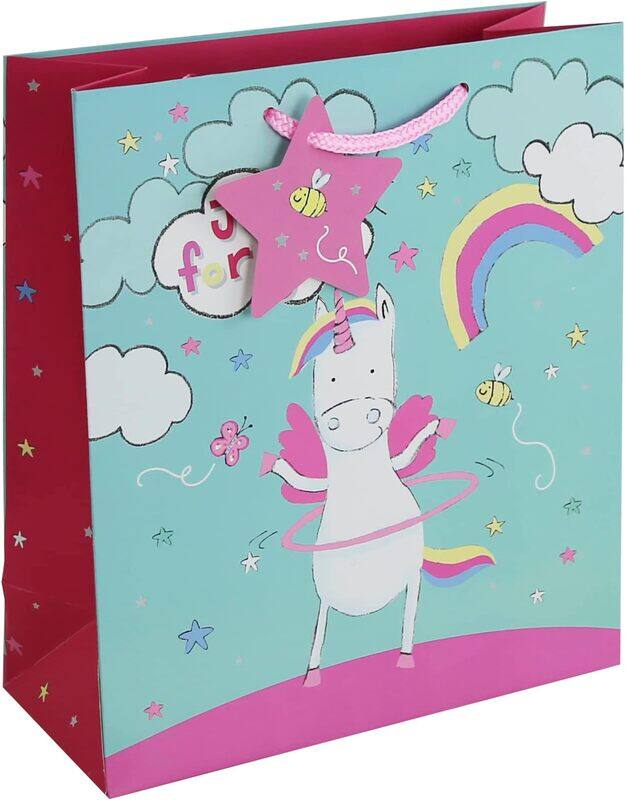 

Eurowrap Unicorn Gift Paper Bag, Medium, Multicolour