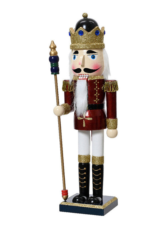 

Kaemingk Firwood Nutcracker with Scepter Oxblood, 50cm, 1 Piece, Multicolour