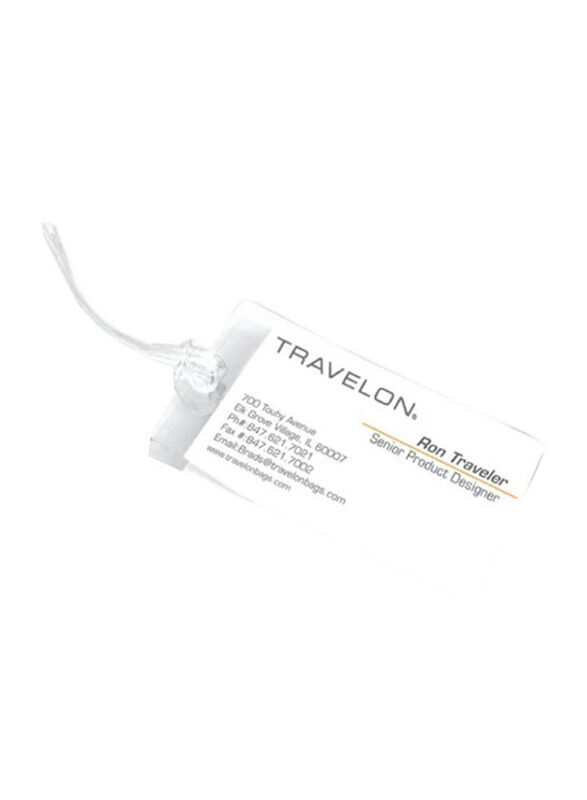 

Travelon Lamin Luggage Tags Set, 3 Pieces, Clear