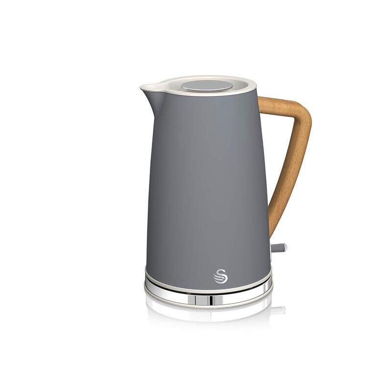 Swan 1.7L Nordic Cordless Kettle, 3000W, SK14610GRYN, Grey