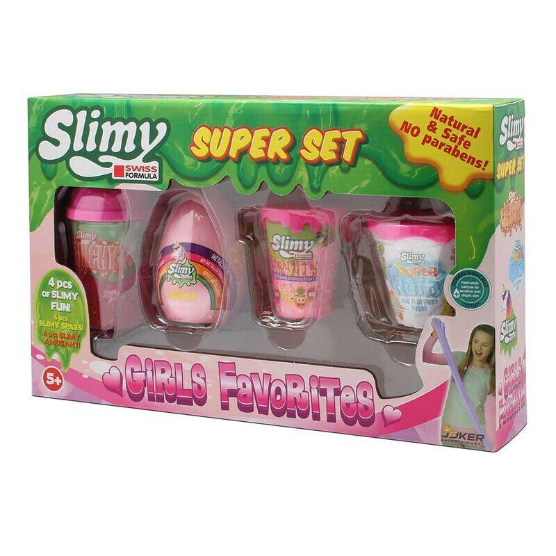 

Slimy Girls Favourites Fruity Fluffy Crunchy & Rainbow Unicorn Set, 4 Piece, Ages 3+