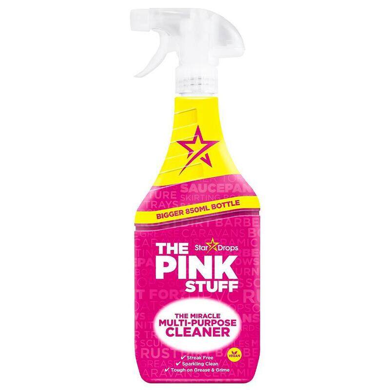

Stardrops The Pink Stuff Multipurpose Cleaner Spray, 100% Vegan, Streak free Sparkling Clean, Work tough on Grease & Grimes, 850ML