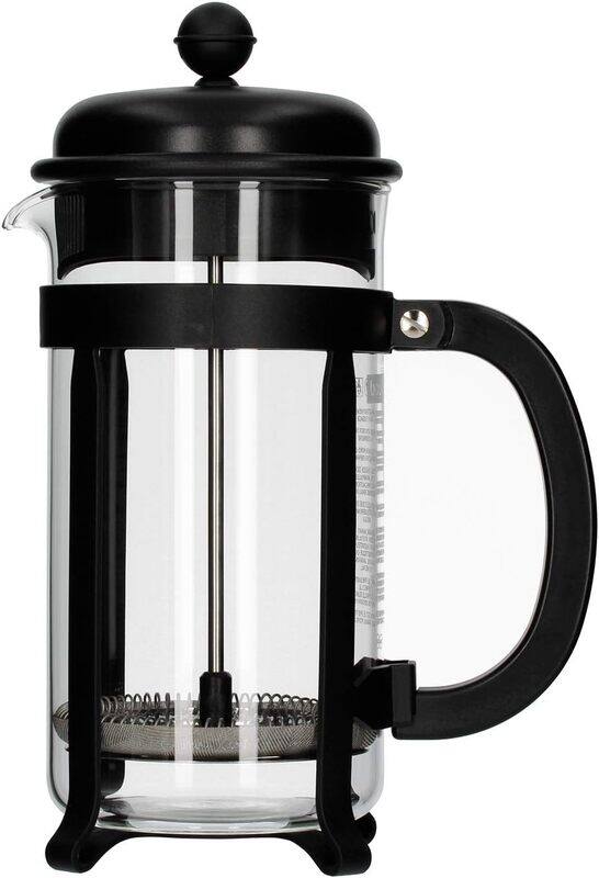 

Bodum BD-1908-01 Java French Press Coffee Maker, 1 Litre 8 Cups, Black, Glass