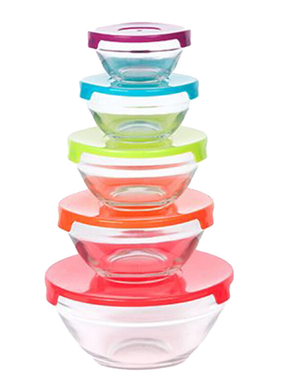 

Core 5-Piece Glass Bowl Set, Multicolor
