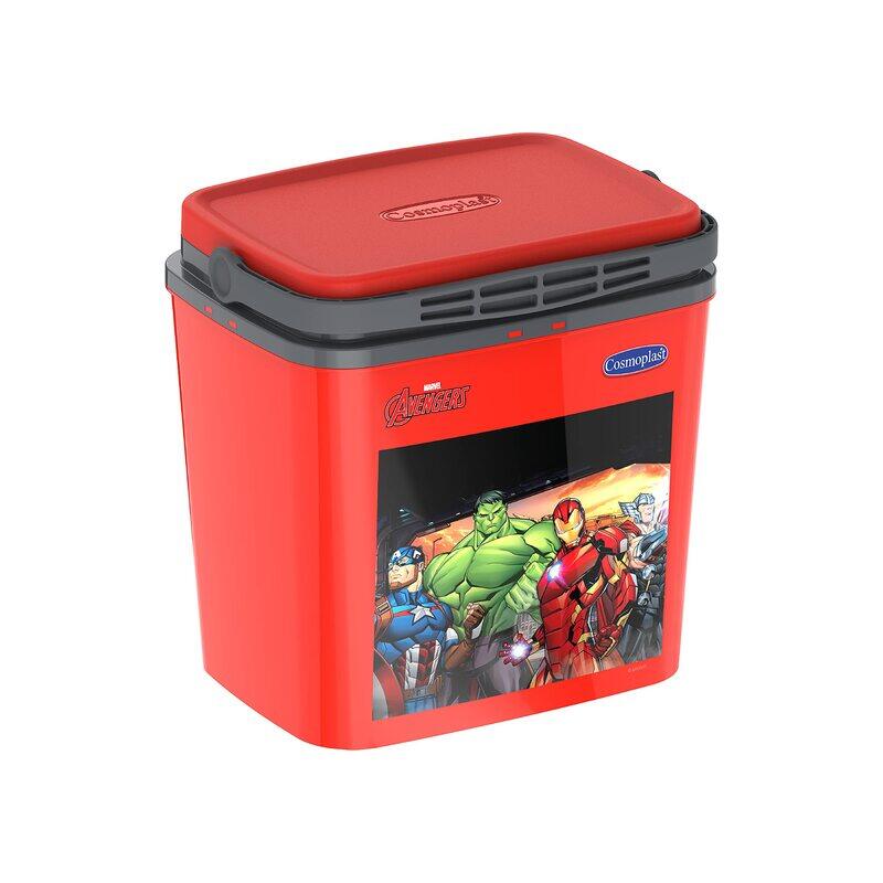 

Cosmoplast Marvel Avengers Chillbox Insulated Lunch Box With Handle, 4 Liters, Multicolour