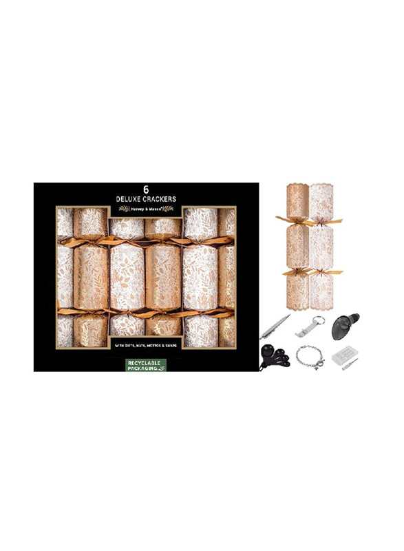 

RSW 6 Deluxe Glitter Leaf 13.5 Inch Crackers, 6 Pieces, Multicolour