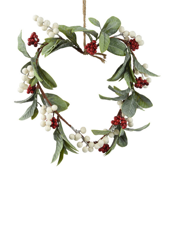 

Kaemingk Wreath Foam Frosted Pe Leaves, 35cm, Multicolour