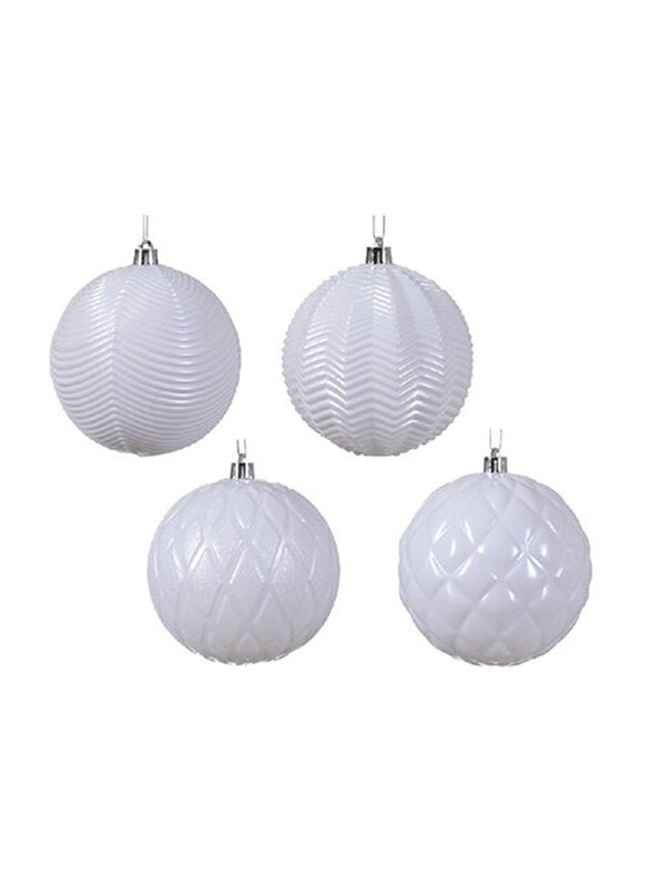 

Kaemingk Decoris Baubles Shatterproof Shiny Winter, 10cm, Assorted Colour
