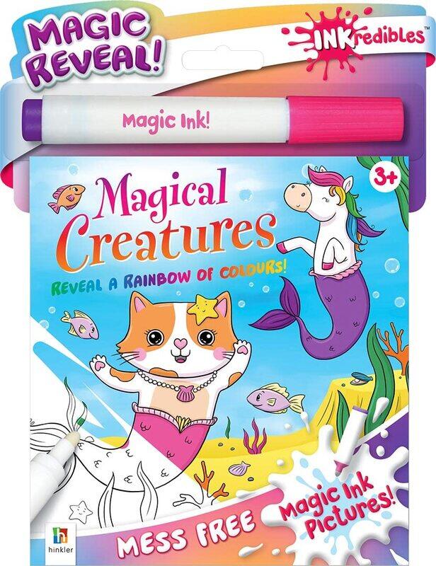 

Hinkler Incredible Magic Ink Pictures Magical Creatures Colouring Kit, Multicolour