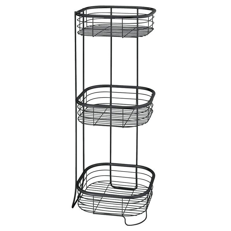 

Inter Design forma 3-Tier Shower Shelf Square, Matte Black