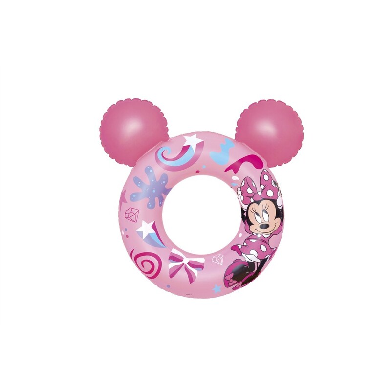 Bestway Swim Ring Minnie Mouse, Made With A Durable Pvc Material Intended For Kids Aged 3-6 Years. 74X76Cm
