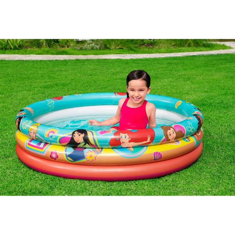 Bestway Pool Attractive Disney Princess Design, Made Of Durable Pvc Material, Have 3 Rings With 3 Air Chambers, Repair Patch Included. 122X30Cm