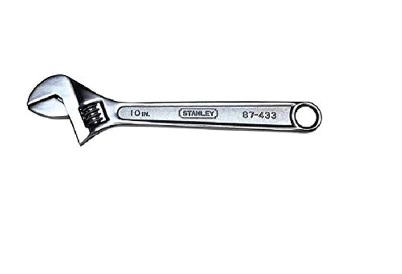 

Stanley Adjustable Wrench, 87-433-1-23, Silver