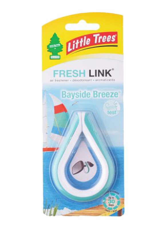 

Little Trees Fresh Link Bayside Breeze Air Freshener, Blue