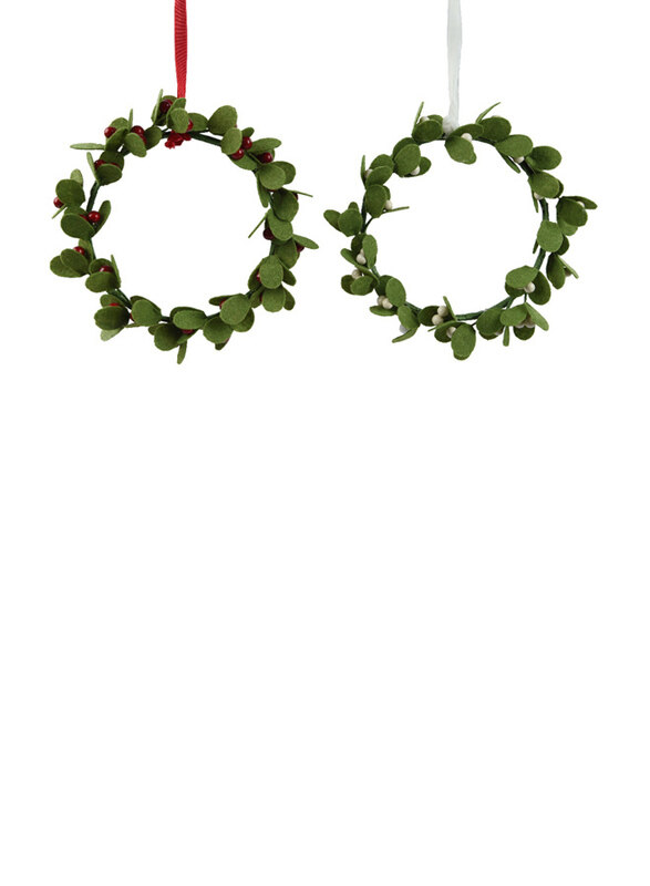 

Kaemingk Rosemary Mistletoe Wreath, 20cm, Assorted