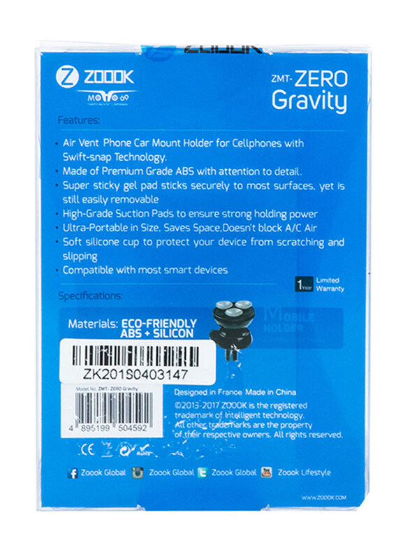 

Zoook Car Air Vent Mobile Holder, Black