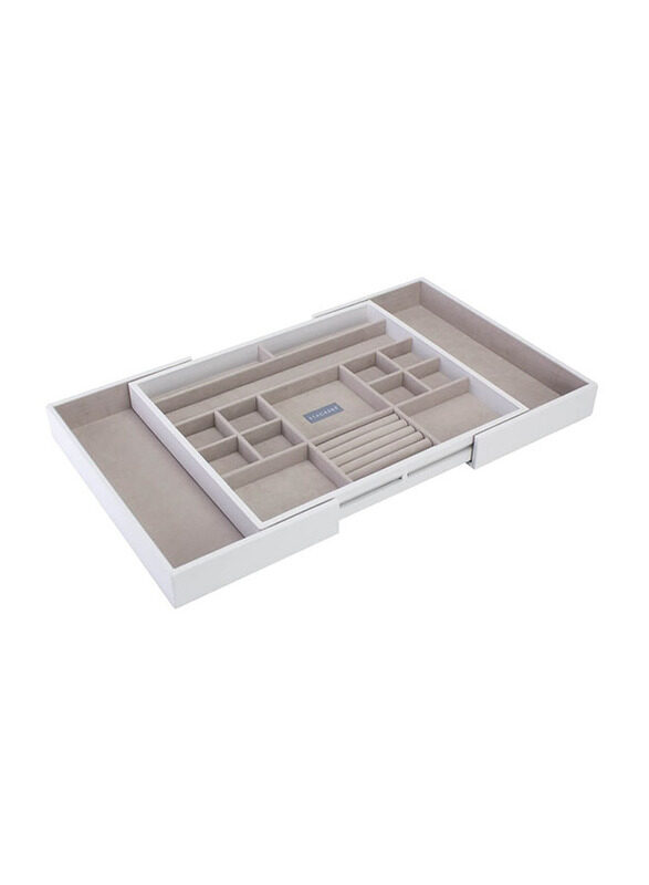 

Stackers Slider Jewellery Organizer, Medium, White/Grey