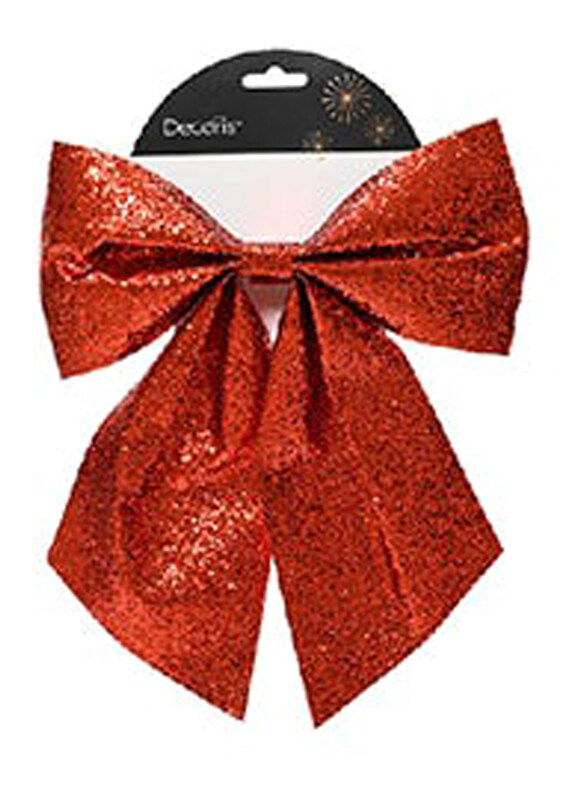 

Kaemingk Decoris Bow Polyester On Clip, 20cm, Red