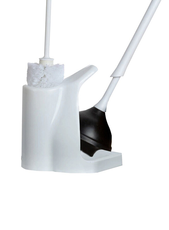 

Casabella Bowl Brush & Plunger Combo Set, White/Black