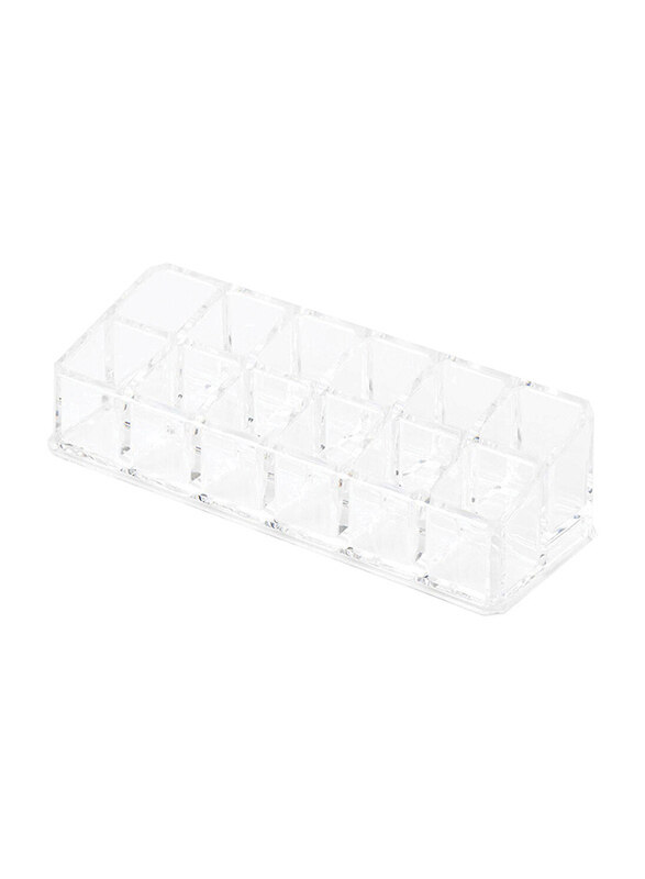 

Richards Clearly Chic 12 Compartment Lipstick Organizer, Clear