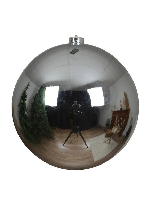 

Kaemingk Shatterproof Shiny Bauble, 20cm, Ice Blue