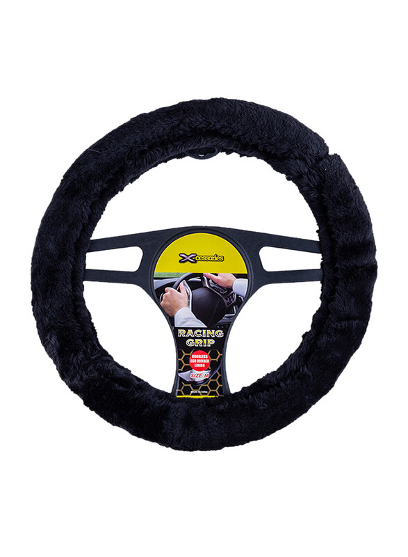 

Xcessories Fur Line Steering Cover, Black, Dia: 38cm